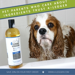 Organic dog shampoo