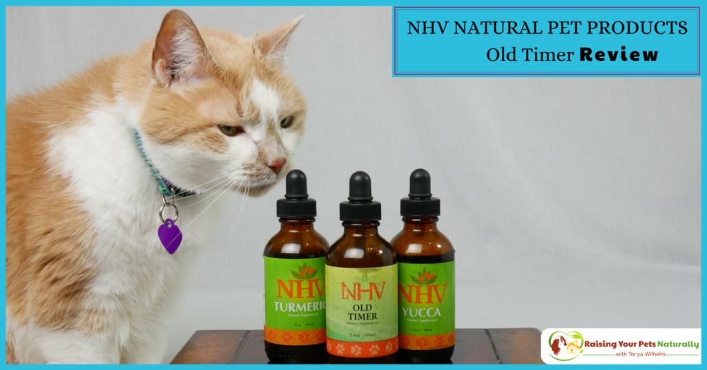 Natural Joint Supplements for Senior Cats. NHV Natural Pet Products Old Timer Joint Problem Kit Review. #raisingyourpetsnaturally