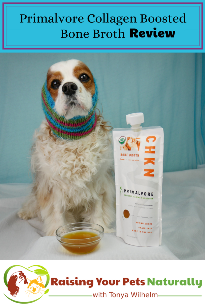 Health Benefits of Bone Broth for Dogs. Primalvore Collagen Boosted Bone Broth Review. #raisingyourpetsnaturally #bonebroth #bonebrothfordogs #benefitsofbonebroth #whatisbonebroth