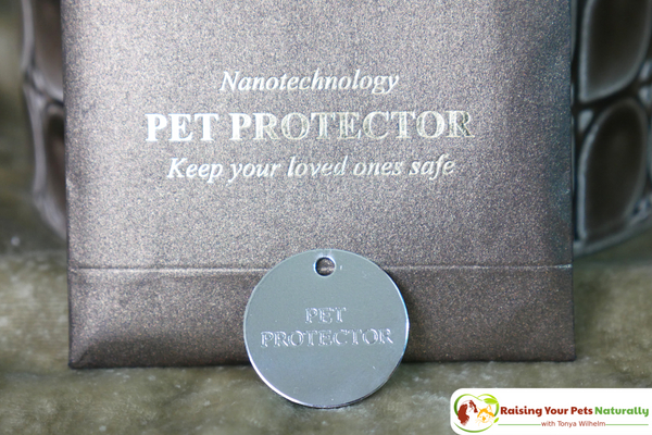 Natural tick and flea repellent. Check out my review of Pet Protector Flea and Tick Tag. #raisingyourpetsnaturally