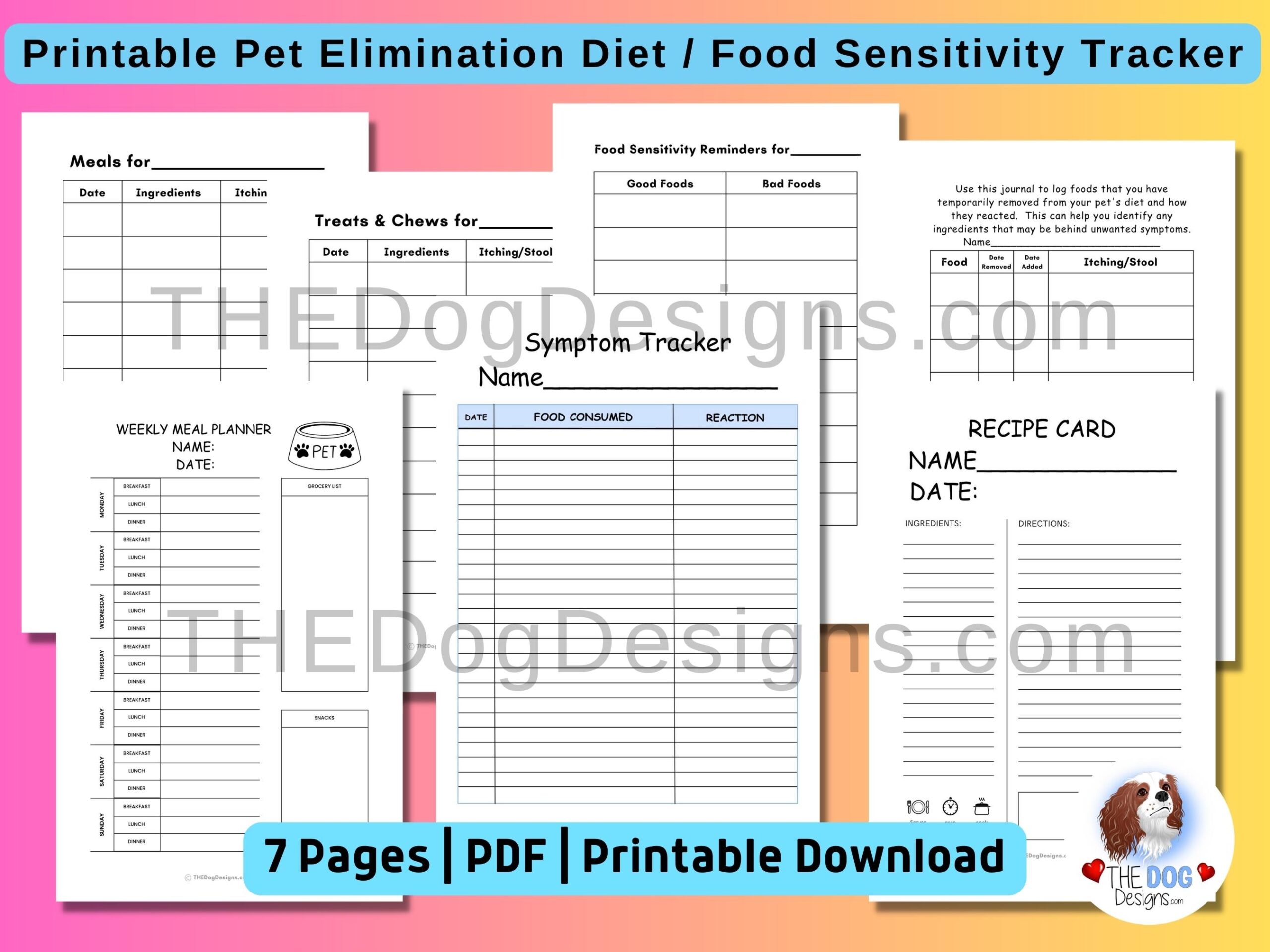 Pet food elimination tracker pdf.