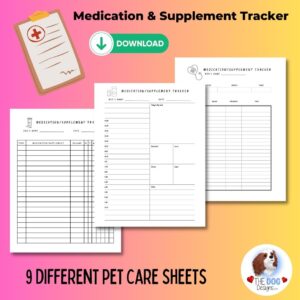Pet medication tracker