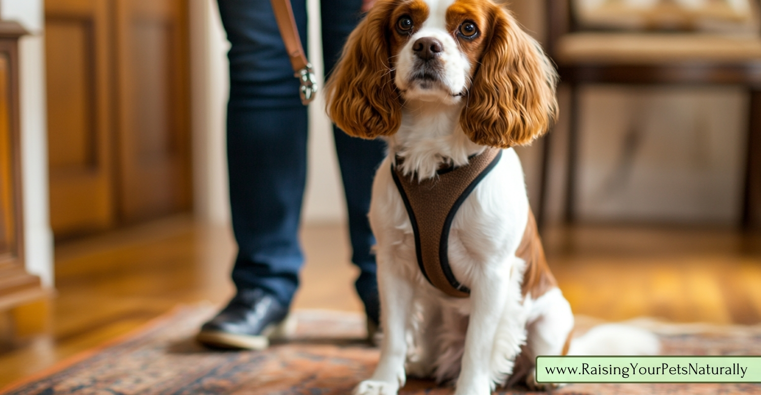 Teaching a dog not to bark at the door